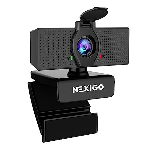 NexiGo N60 webcam 1080P hd mit mikrofon, 110 sichtfeld, plug-and-play für videokonferenzen