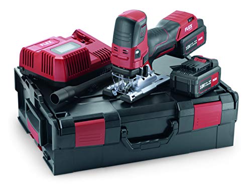 Produktbild: Flex Akku-Stichsäge JS 18.0-EC/5.0 Set, 18 V, 5,0 Ah, 0-3500/min, Hub 26 mm