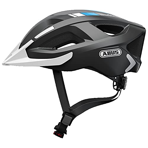 abus aduro 2.0 city helm mit licht, allround fahrradhelm für männer und frauen