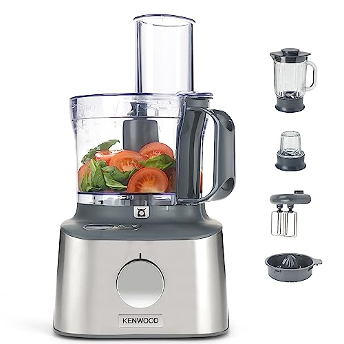 Produktbild: kenwood multipro compact+ fdm313ss küchenmaschine 2,1 liter integrierte waage 800 watt silber