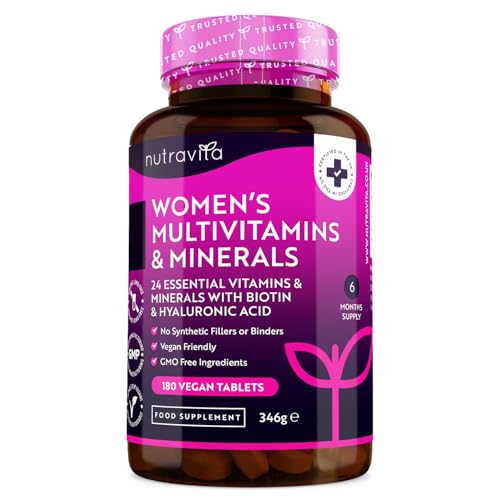 multivitamine und mineralien für frauen, 180 vegane tabletten, nutravita