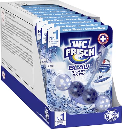 wc frisch kraft aktiv blauspüler chlor 10er pack, wc reiniger mit duftsteinen