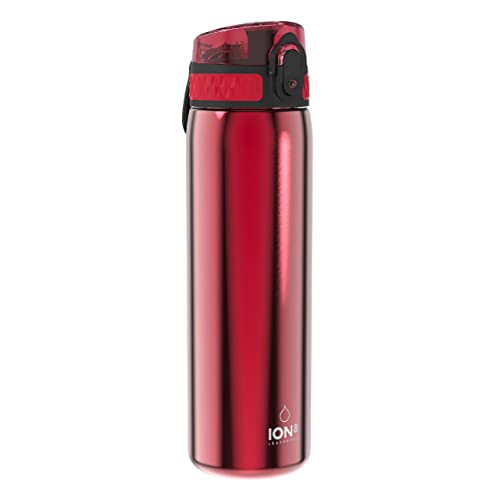 ion8 wasserflasche aus stahl 600 ml leichtgewicht auslaufsicher einhandöffnung spülmaschinenfest
