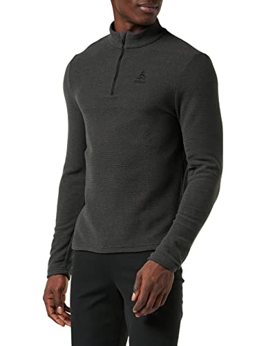 Odlo Roy Herren Midlayer Fleecejacke 1/2 Reißverschluss dunkelgrau Gr. L