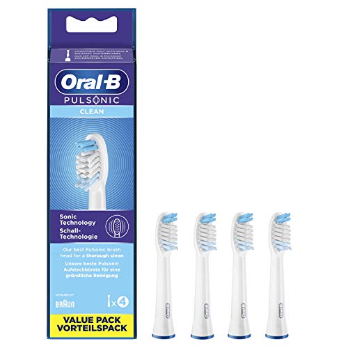 oral-b pulsonic clean aufsteckbürsten 4 stück für schallzahnbürsten