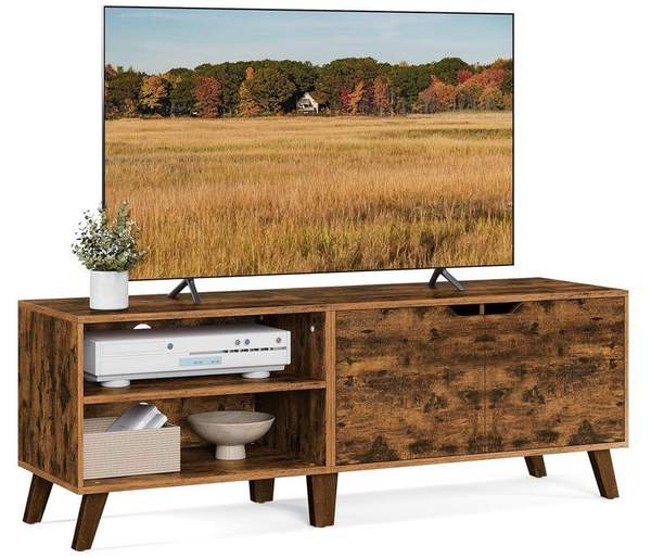 vasagle tv-schrank 140cm mit verstellbaren ablagen für 55,99 statt 72