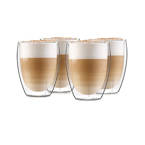 Produktbild: doppelwandige latte macchiato gläser von glaswerk, 4 x 330 ml, spülmaschinenfest