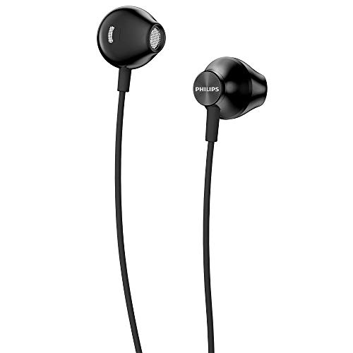 philips in ear kopfhörer ue100bk/00 schwarz, 14,2-mm-bass treiber, ergonomisch