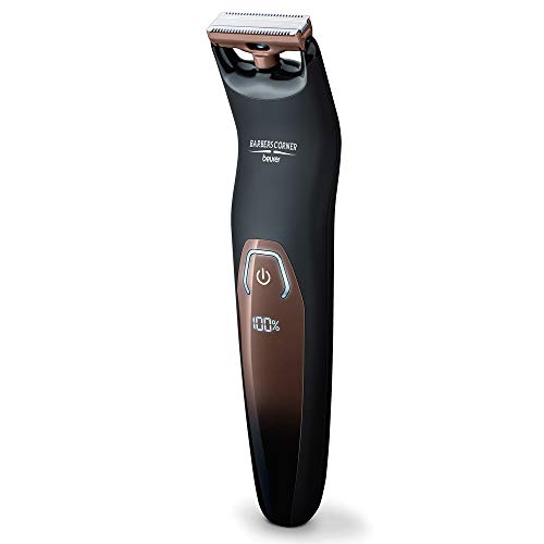 beurer hr 6000 body groomer für nass- und trockenrasur, doppelseitige klinge, verstellbarer kamm