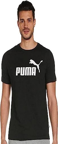 puma t-shirt herren ess logo, schwarz, größe l eu