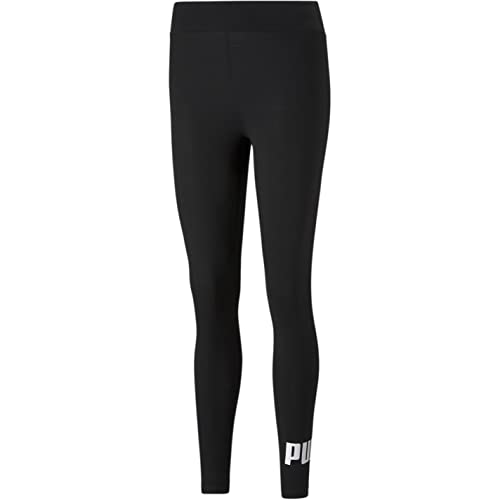 puma leggings damen logo schwarz gr. m eu