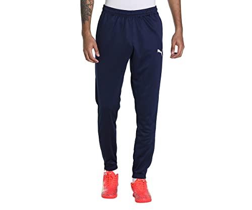 puma träningshose unisex teamrise poly jogginghose, peacoat-puma white, s eu