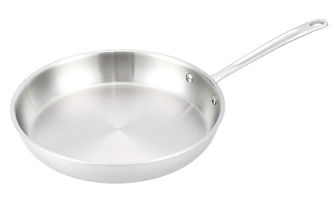 amazon basics bratpfanne edelstahl 30 cm für 34,90 euro statt 40 euro