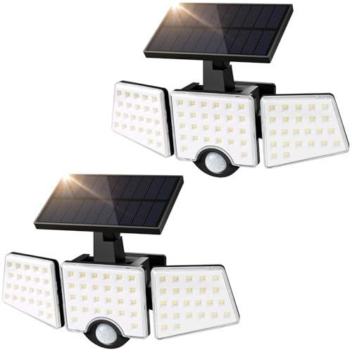 Lepro Solarlampe Außen mit Bewegungsmelder, 1000 Lumen, IP65, 270 drehbar