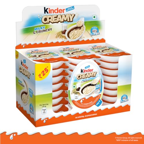 kinder creamy milk & crunchy schokoladensnack 456g