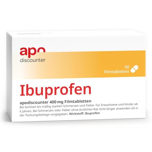 apodiscounter ibuprofen 400 mg schmerztabletten 50 stk schnell wirksam gegen schmerzen