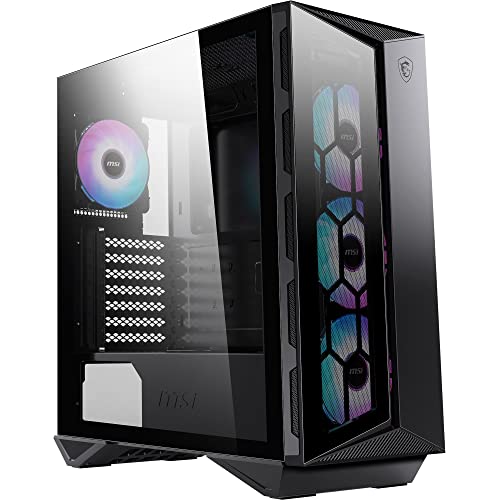 MSI MPG GUNGNIR 110R mid-tower gaming gehäuse, 4x ARGB, glas, dust filter, usb-c
