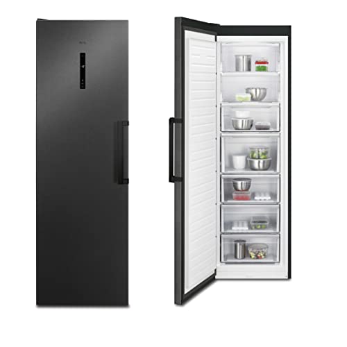 aeg gefrierschrank 279 l nofrost 1860 mm black stainless steel dunklegrau