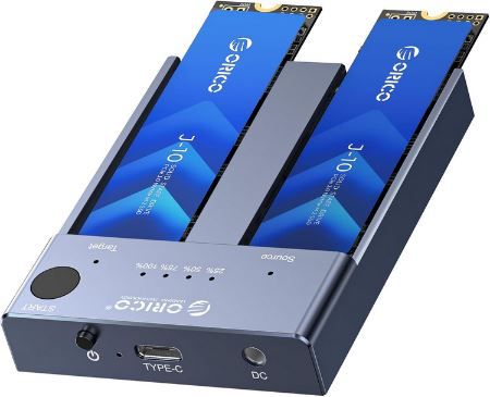 orico m2p2 nvme m.2 ssd dockingstation dual klonen, 90,99 (statt 130)