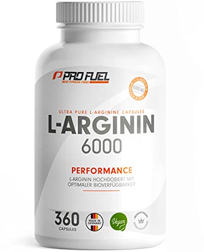 l-arginin 360 kapseln vegan mit 6000 mg pflanzlichem l-arginin ohne zusatzstoffe