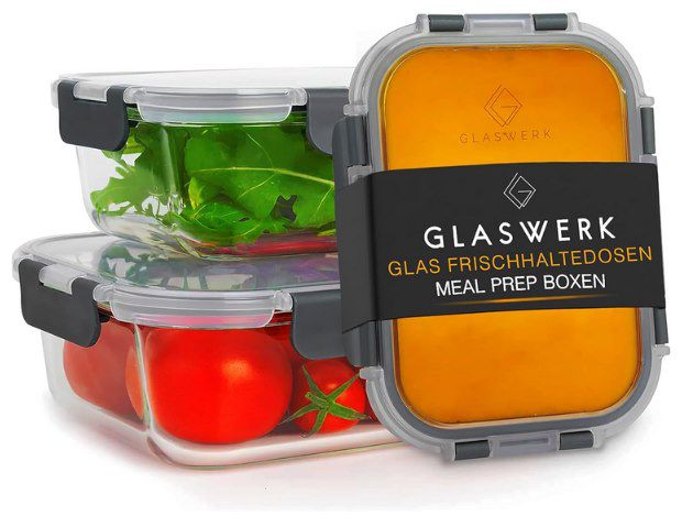glaskonservierung 3x glaswerk frischhaltedose mit lebensmitteldeckel 18,56 statt 29