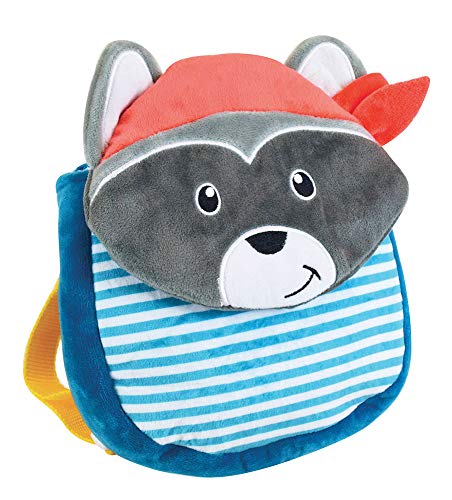 john raton-laveur rucksack kinder 23 cm blau mit muster