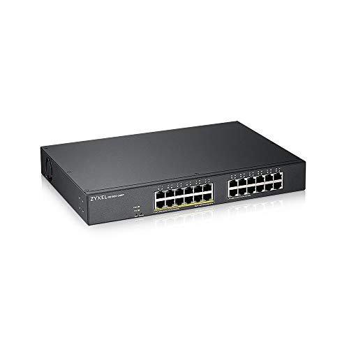 zyxel gs1900-24ep switch 24-port poe+ 12x ports management