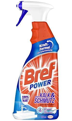 bref power kalkreiniger sprühflasche 750 ml gegen kalk und schmutz