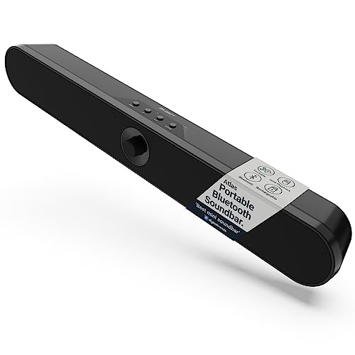 bluetooth soundbar majority atlas, tragbare pc lautsprecher, 20w, usb, sd, aux, kopfhörer