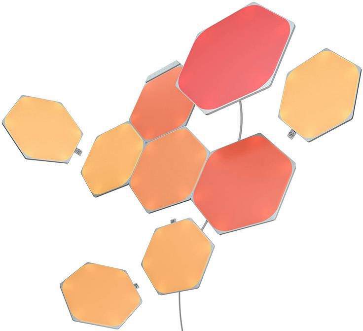 nanoleaf shapes hexagons starter kit 9 panels für 128,99 euro statt 169 euro