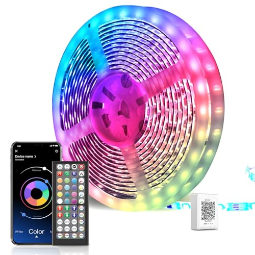 led strip 30m bluetooth rgb streifen farbwechsel app steuerung musik sync für schlafzimmer tv zuhause