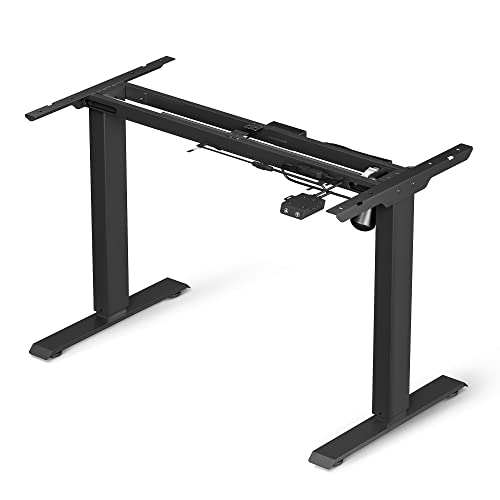 höhenverstellbares tischgestell songmics elektrisch 115-147 cm 70-118 cm 80 kg  modell LSD010B01