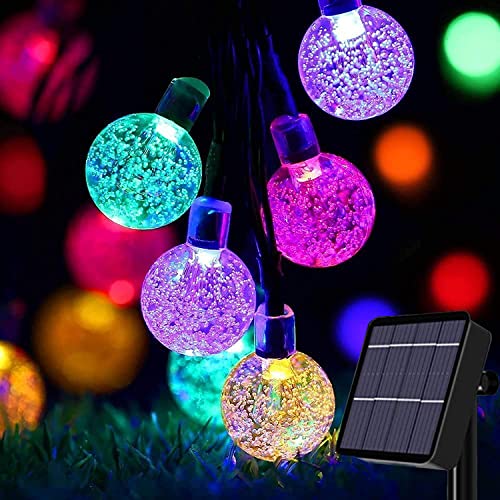 Produktbild: solar lichterkette aussen 50led wasserdicht 8 modi für balkon garten hochzeiten partys verwenden