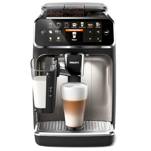 philips 5400 kaffeegenuss mit lattegratis milchsystem, 12 spezialitäten, intuitives display