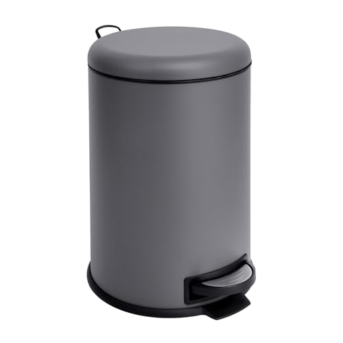 svita t20 treteimer grau 20 liter mit inneneinsatz rund küchenmülleimer
