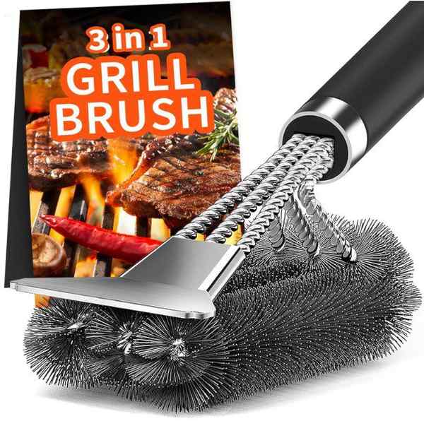 grill reinigungsbürste edelstahl borsten von tntor für 5,49 statt 9