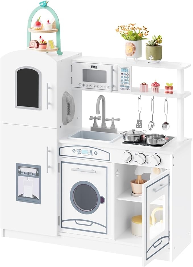 spielküche kinder aus holz mit kochutensilien für 54,26 @AmazonMP
