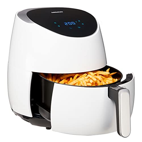 heißluftfritteuse 5 liter medion e30 xl 2000 watt digital display ölarm temperaturkontrolle