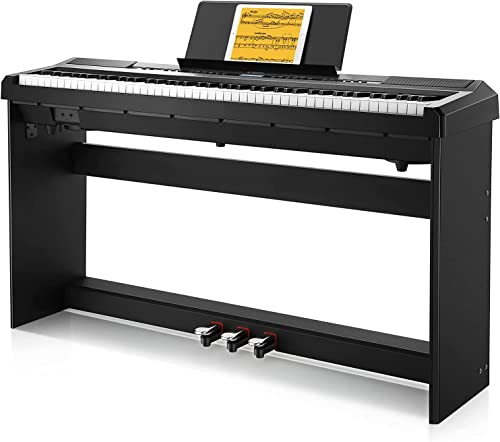 e piano 88 tasten donner dep-...o mit pedal und klavierständer