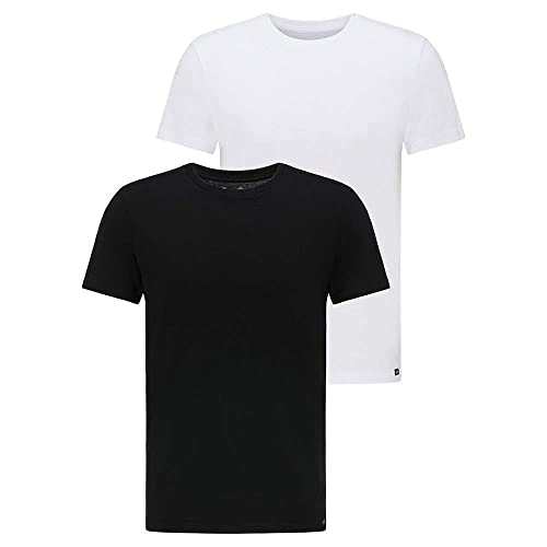 Entdecken Sie die Lee Herren Twin Pack Crew T-Shirts in Schwarz & Weiß. Bequemer Schnitt, hochwertige Baumwolle und vielseitig kombinierbar  ideal für jeden Anlass!