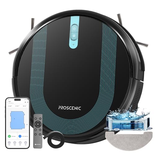 proscenic 850T saugroboter wlan, staubsauger mit wischfunktion, appsteuerung, 3000Pa