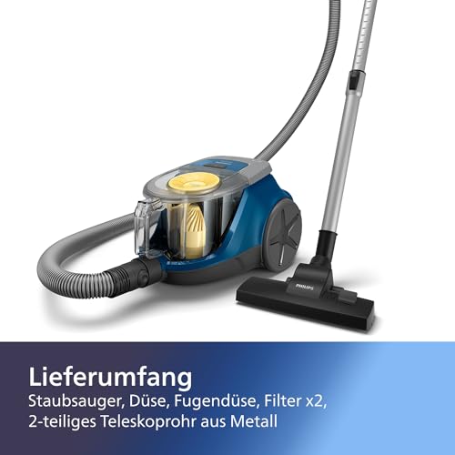 philips beutelloser staubsauger series 2000, 850 w, mit super-clean-luftfilter, xb2125/09