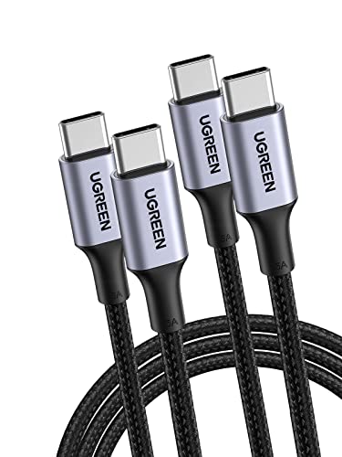 ugreen 100w usb c ladekabel 2er pack pd 3.0 kompatibel mit iphone 16, macbook, galaxy s24
