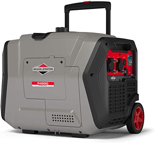 Produktbild: Briggs & Stratton 030806 Benzin Generator 230 V, Schwarz/Grau