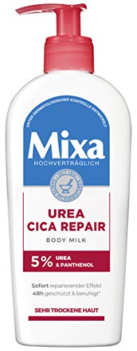 mixa urea cica body lotion, beruhigende körpermilch mit urea und panthenol, 250 ml