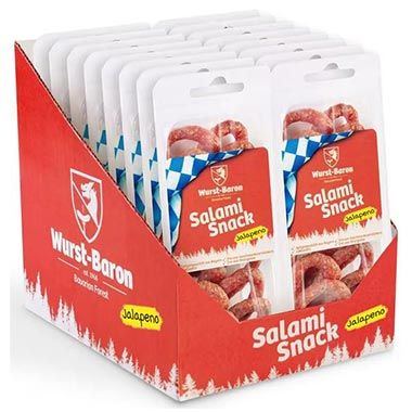 Wurstbaron Salami Mini Brezn Jalapeo 16er Pack, je 50g, ab 17,41