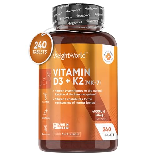 vitamin d3 k2 vegan 4000 ie 240 tabletten 125g k2 mk7 weightworld