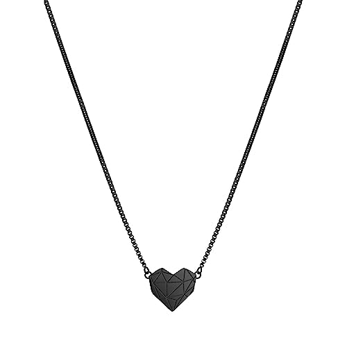 liebeskind berlin damen collier edelstahl schwarz lj-0331-n-v 40 cm