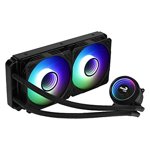 Produktbild: Aerocool MIRAGE L240PK, 240mm ARGB CPU Wasserkühlung, 2x 12cm Fans, Pink
