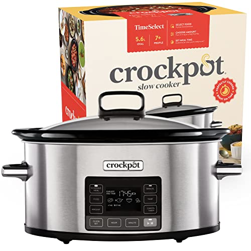 crock-pot digital slow cooker 5,6l mit programmierbarem timer und warmhaltefunktion